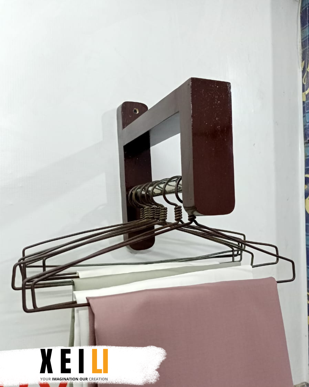 TEAK Wood Premium Cloth Hanging Stand / Wooden Hanger Hanging Stand For home/house/Garments shop/ Boutique