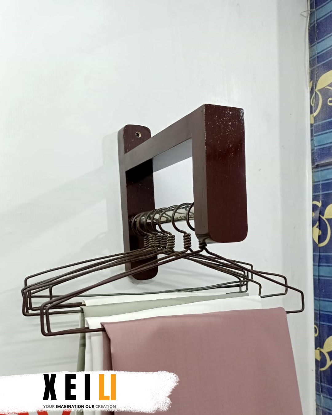 TEAK Wood Premium Cloth Hanging Stand / Wooden Hanger Hanging Stand For home/house/Garments shop/ Boutique